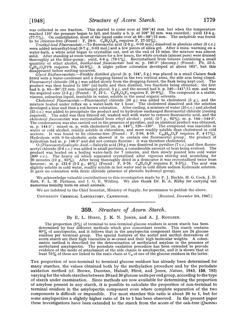 359. Structure of acorn starch