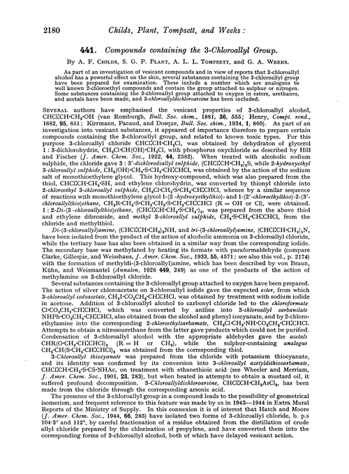 441. Compounds containing the 3-chloroallyl group