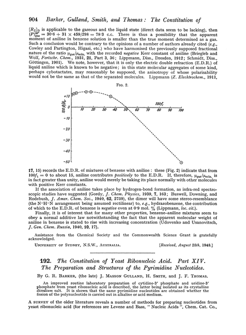 192. The constitution of yeast ribonucleic acid. Part XIV. The preparation and structures of the pyrimidine nucleotides