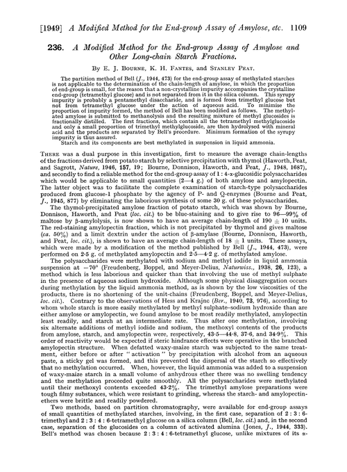 236. A modified method for the end-group assay of amylose and other long-chain starch fractions