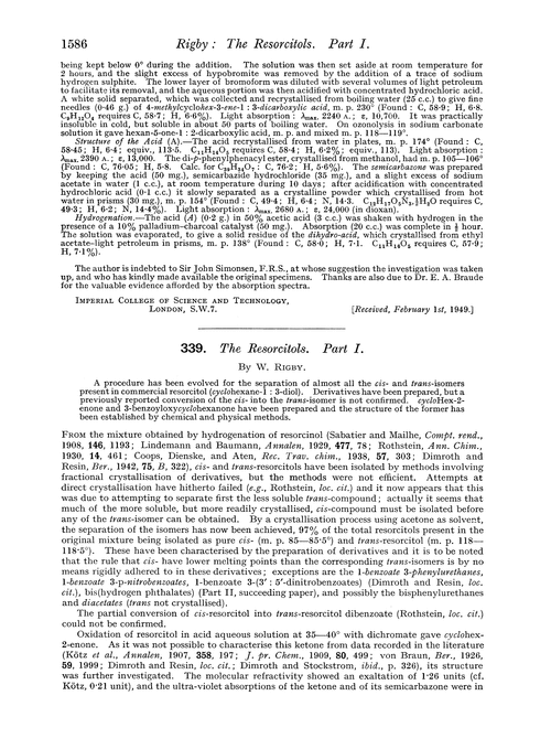 339. The resorcitols. Part I