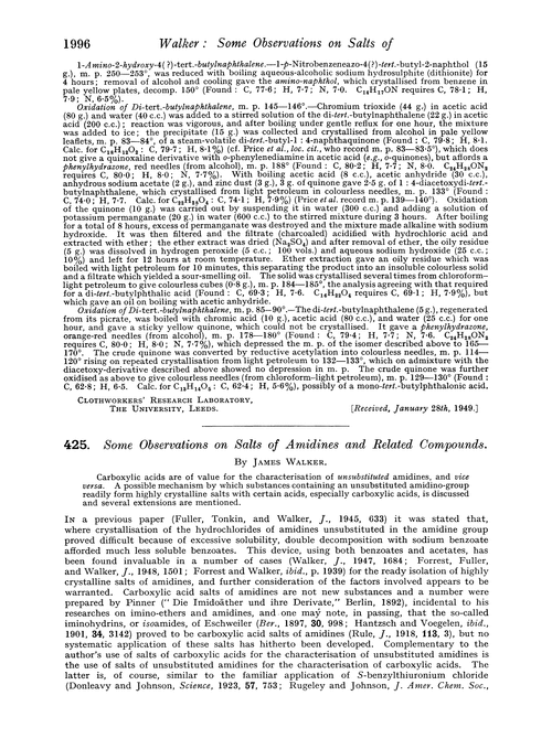 425. Some observations on salts of amidines and related compounds