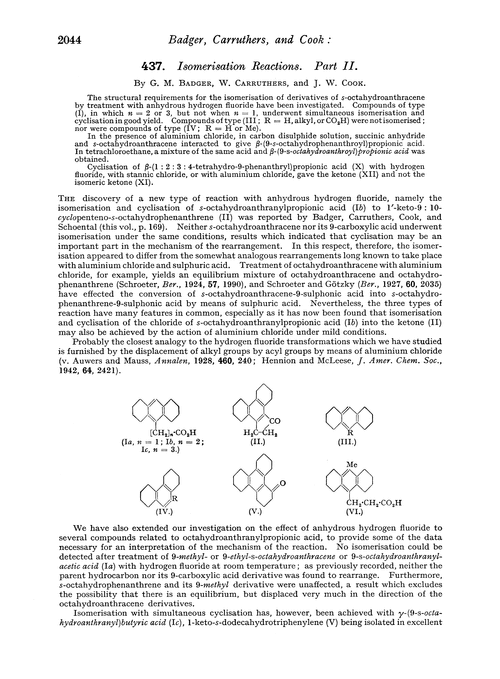 437. Isomerisation reactions. Part II