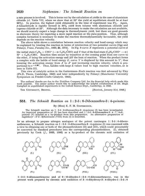 551. The Schmidt reaction on 1 : 2–5 : 6-dibenzanthra-3 : 4-quinone