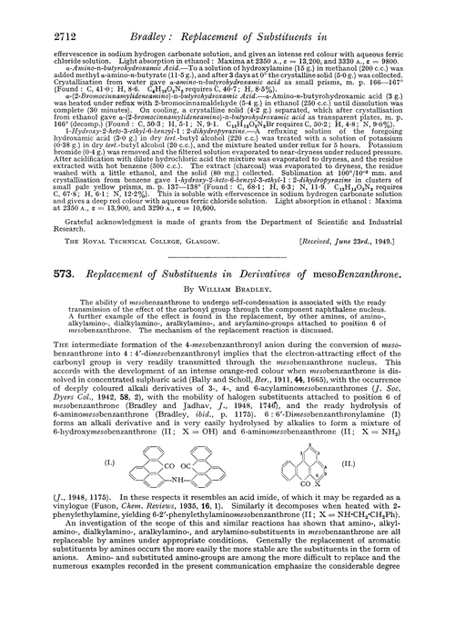 573. Replacement of substituents in derivatives of mesobenzanthrone