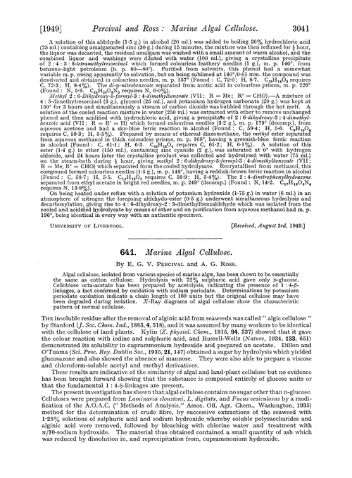 641. Marine algal cellulose