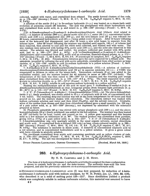 283. 4-Hydroxycyclohexane-1-carboxylic acid