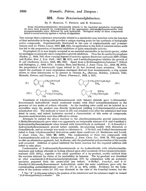331. Some benziminazolylalanines