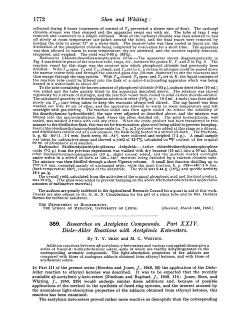 359. Researches on acetylenic compounds. Part XXIV. Diels–alder reactions with acetylenic keto-esters