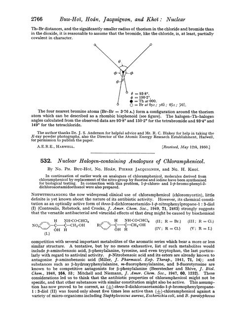 532. Nuclear halogen-containing analogues of chloramphenicol