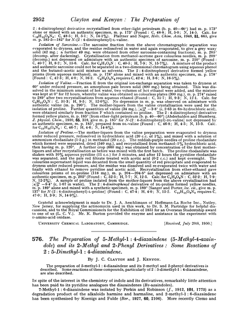 576. The preparation of 5-methyl-1 : 4-diazaindene (5-methyl-4-azaindole) and its 2-methyl and 2-phenyl derivatives: some reactions of 2 : 5-dimethyl-1 : 4-diazaindene