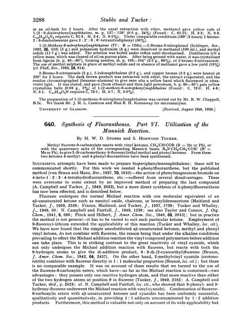 640. Synthesis of fluoranthenes. Part VI. Utilization of the Mannich reaction
