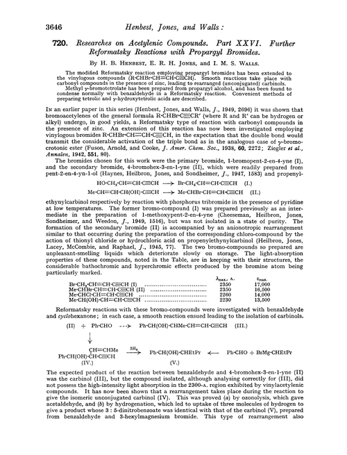 720. Researches on acetylenic compounds. Part XXVI. Further Reformatsky reactions with propargyl bromides