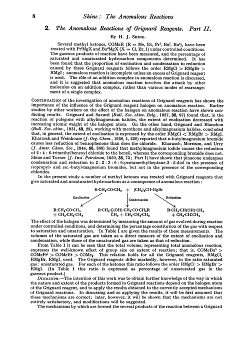 2. The anomalous reactions of grignard reagents. Part II