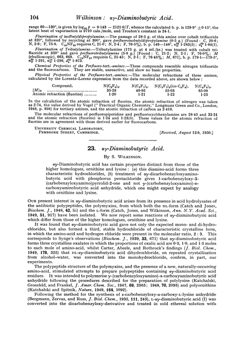 23. αγ-Diaminobutyric acid