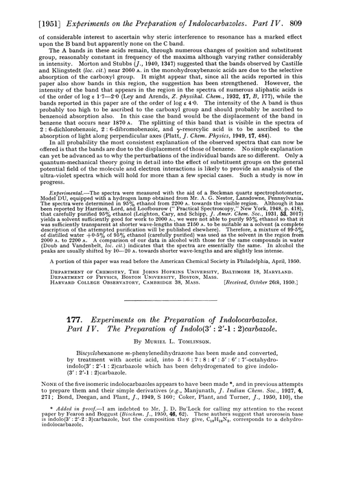 177. Experiments on the preparation of indolocarbazoles. Part IV. The preparation of indolo(3′ : 2′-1 : 2)carbazole