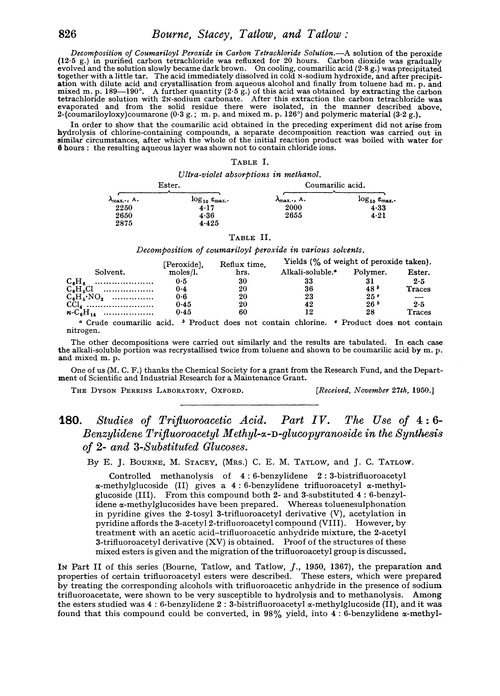 180. Studies of trifluoroacetic acid. Part IV. The use of 4 : 6-benzylidene trifluoroacetyl methyl-α-D-glucopyranoside in the synthesis of 2- and 3-substiuted glucoses