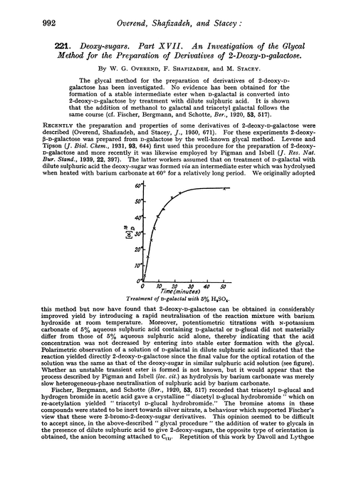 221. Deoxy-sugars. Part XVII. An investigation of the glycal method for the preparation of derivatives of 2-deoxy-D-galactose