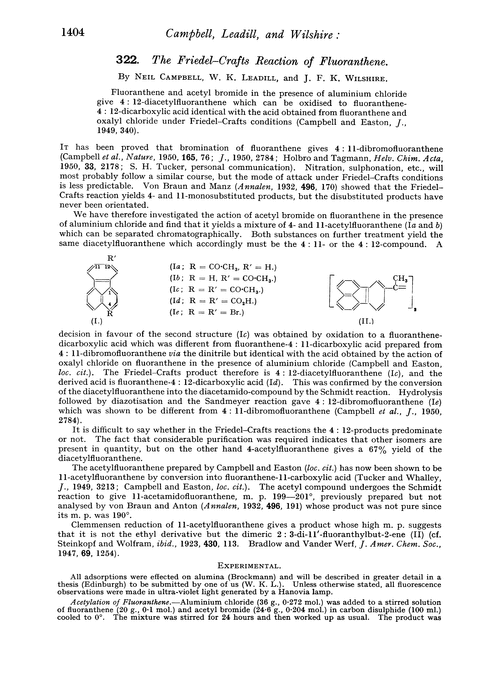 322. The Friedel–Crafts reaction of fluoranthene