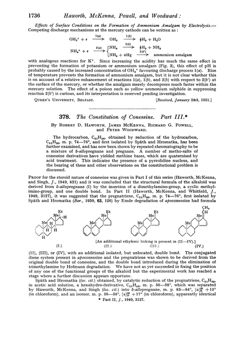 378. The constitution of conessine. Part III