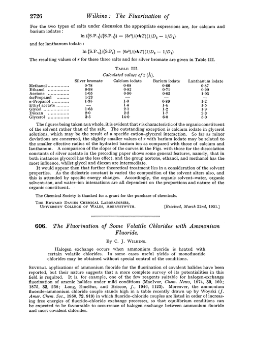 606. The fluorination of some volatile chlorides with ammonium fluoride