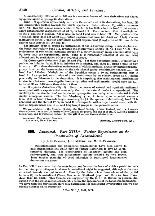695. Lanosterol. Part XIII. Further experiments on the constitution of lanostadienol