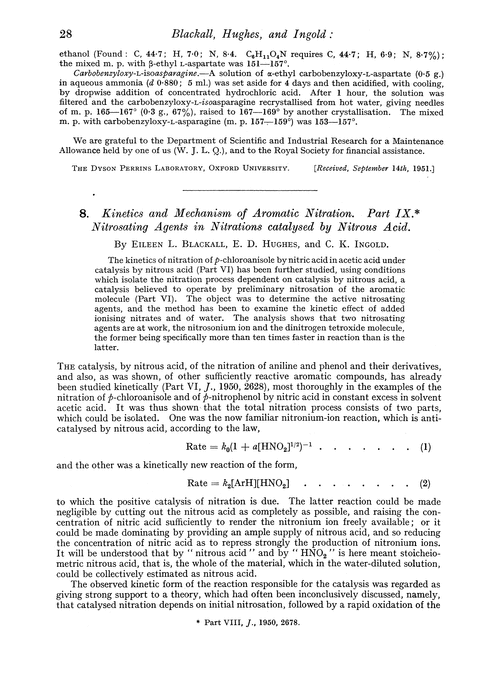 8. Kinetics and mechanism of aromatic nitration. Part IX. Nitrosating agents in nitrations catalysed by nitrous acid