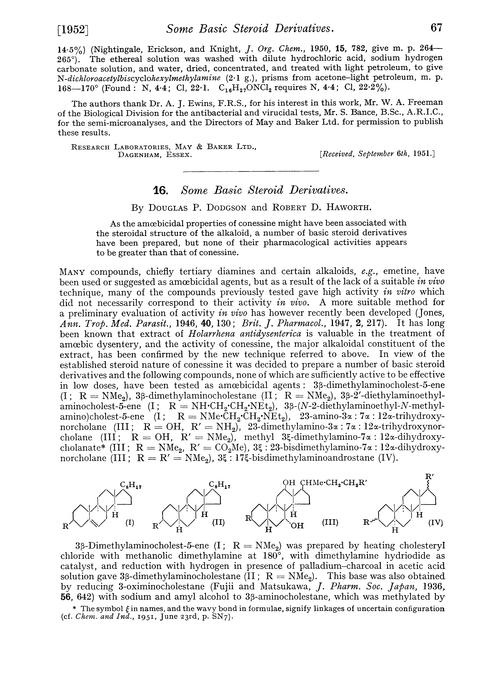 16. Some basic steroid derivatives