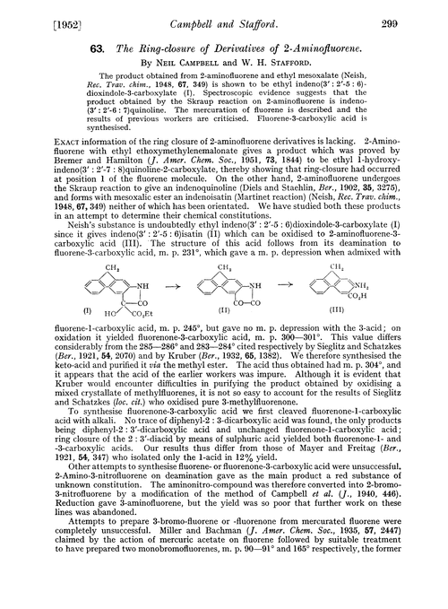 63. The ring-closure of derivatives of 2-aminofluorene