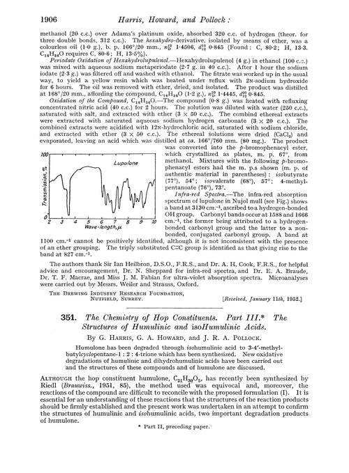 351. The chemistry of hop constituents. Part III. The structures of humulinic and isohumulinic acids