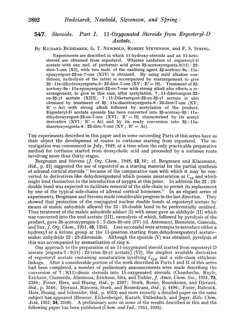 547. Steroids. Part I. 11-Oxygenated steroids from ergosteryl-D acetate