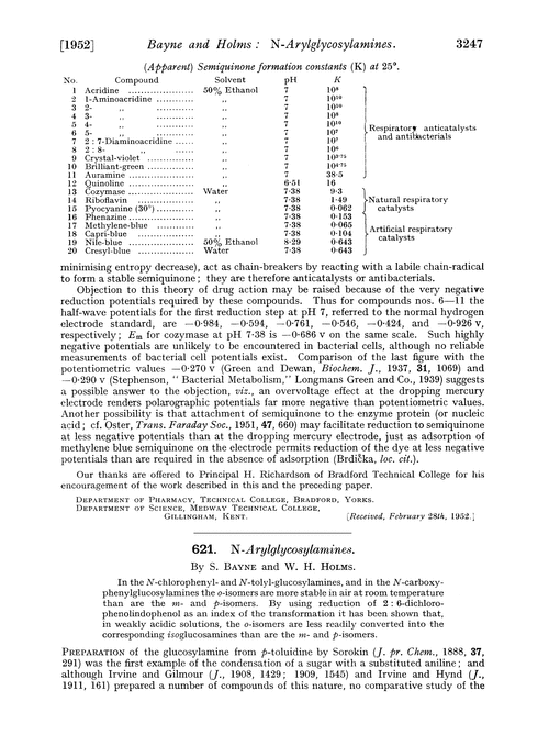 621. N-arylglycosylamines