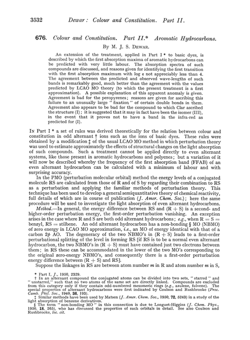 676. Colour and constitution. Part II. Aromatic hydrocarbons