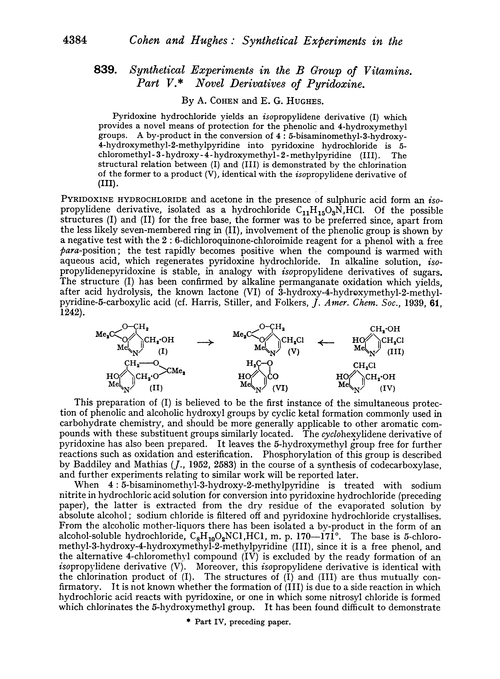 839. Synthetical experiments in the B group of vitamins. Part V. Novel derivatives of pyridoxine