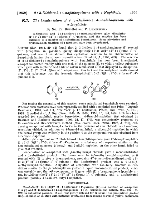 917. The condensation of 2 : 3-dichloro-1 : 4-naphthaquinone with α-naphthols