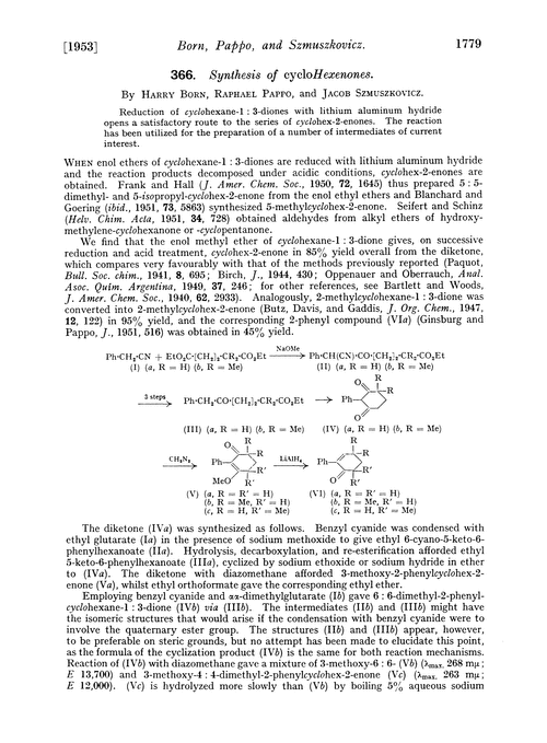 366. Synthesis of cyclohexenones