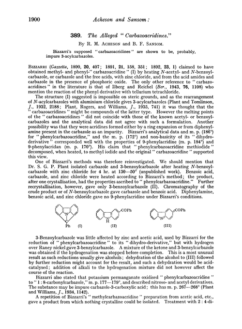 389. The alleged “carbazoacridines”