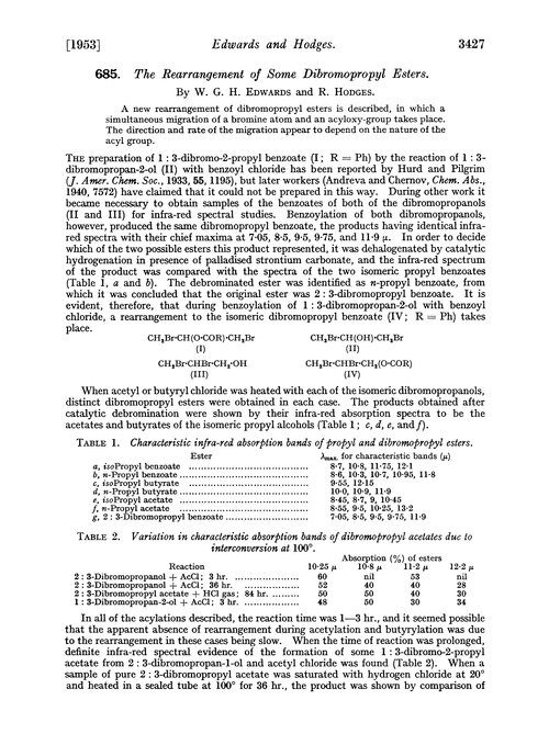 685. The rearrangement of some dibromopropyl esters