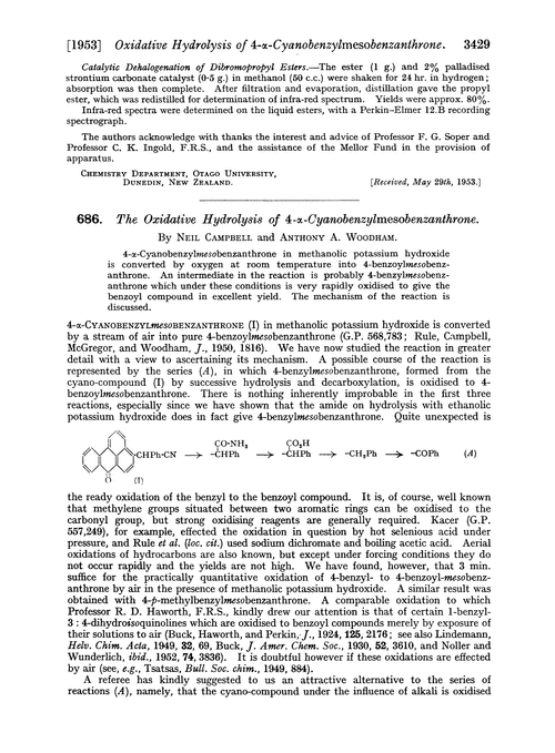 686. The oxidative hydrolysis of 4-α-cyanobenzylmesobenzanthrone
