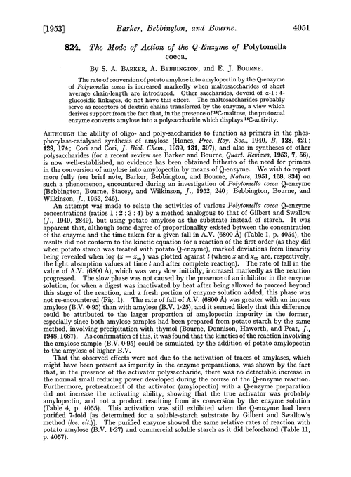 824. The mode of action of the Q-enzyme of Polytomella coeca