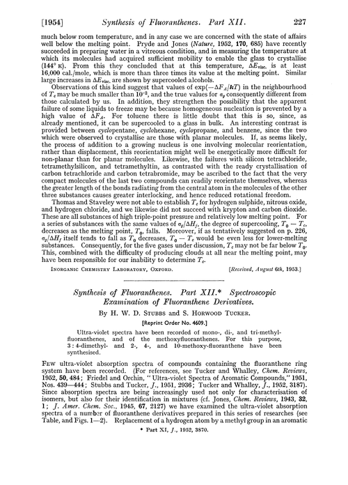 Synthesis of fluoranthenes. Part XII. Spectroscopic examination of fluoranthene derivatives
