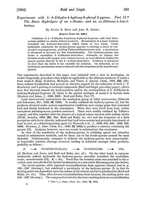 Experiments with 5 : 6-dihydro-4-hydroxy-6-phenyl-2-pyrone. Part II. The basic hydrolysis of an α-bromo- and an αα-dibromo-β-keto-δ-lactone