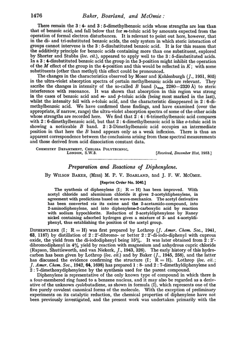 Preparation and reactions of diphenylene