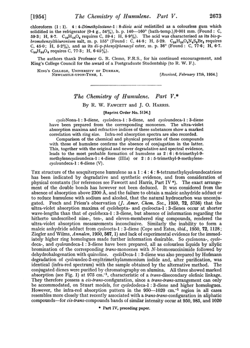 The chemistry of humulene. Part V