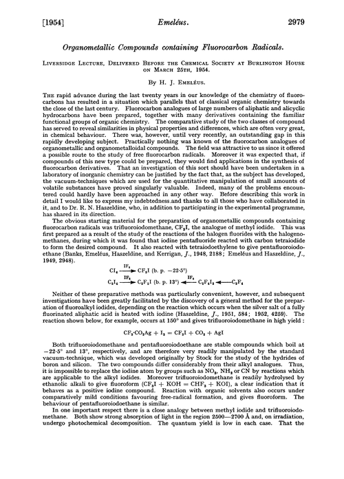 Organometallic compounds containing fluorocarbon radicals