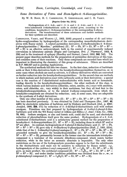 Some derivatives of tetra- and hexa-hydro-4 : 6-dioxopyrimidine