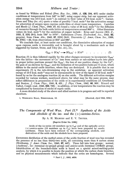 The components of wool wax. Part II. Synthesis of the acids and alcohols of the iso- and the (+)-anteiso-series