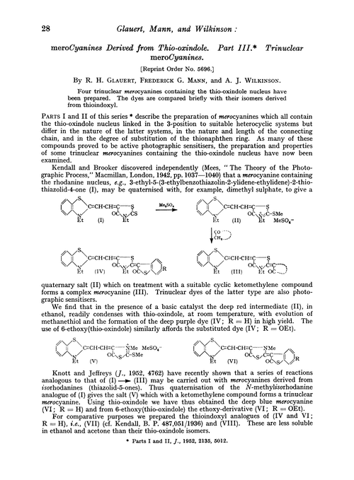 meroCyanines derived from thio-oxindole. Part III. Trinuclear merocyanines