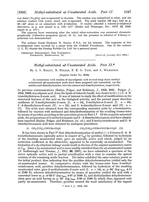 Methyl-substituted αβ-unsaturated acids. Part II