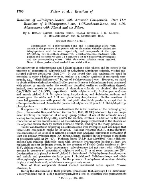 Reactions of α-halogeno-ketones with aromatic compounds. Part II. Reactions of 2-chloropentan-3-one, 4-chlorohexan-3-one, and s-dichloroacetone with phenol and its ethers